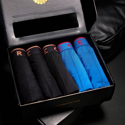 Secret Face Mens Bamboo Trunks EVERDAY SOLID - 5 Pack