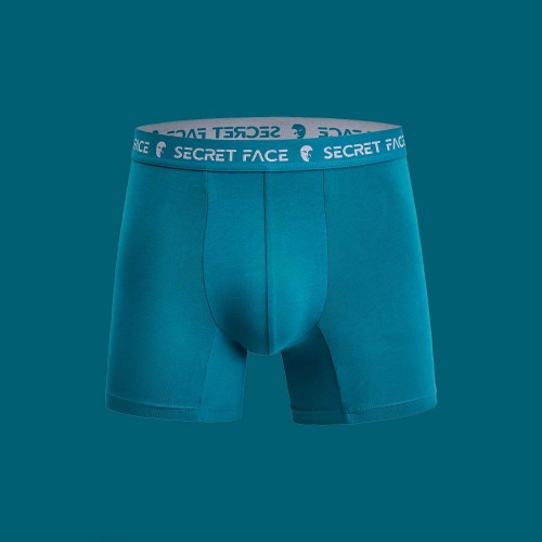 Mens Trunk- No Chafe Fitted Fashion Underwear- Ocean Teal