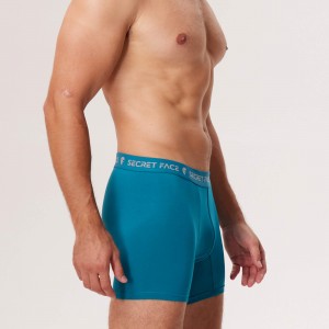 Mens Trunk- No Chafe Fitted Fashion Underwear- Summer Sky
